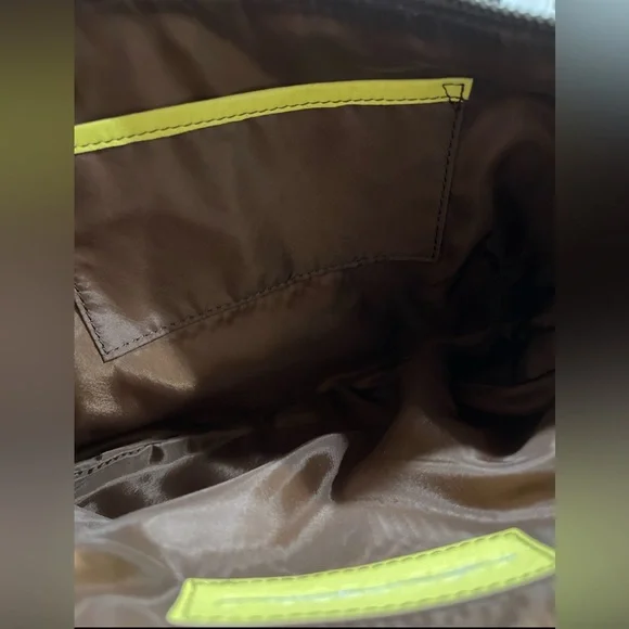 FREE People Real World Clutch Yellow Bag New With Tags - Picture 10 of 10